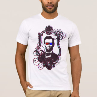 Camiseta Abraham Lincoln nos vidros 3D
