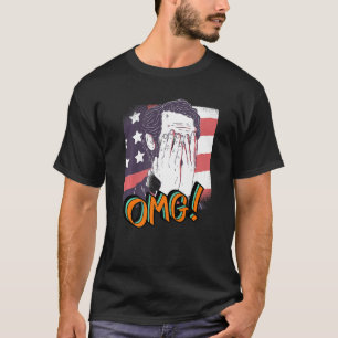 Camiseta Abraham Lincoln Patriotismo Oh Meu Deus, Pop do OM