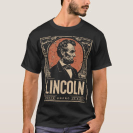 Camiseta Abraham Lincoln Presidente Vintage Retrait Design
