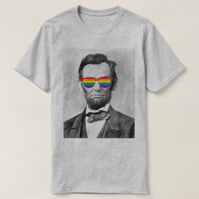 Camiseta Abraham Lincoln Pride (Frente do Design)