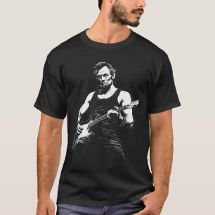Camiseta Abraham Lincoln Tocando Guitarra Patriótico Divert