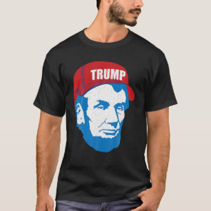 Camiseta Abraham Lincoln Trump Hat 2020 Eleição MAGA Repub