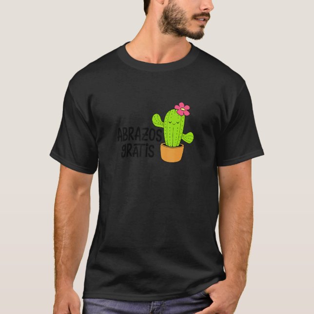 Camiseta Abrazos Gratis Free Hugs Espanha Freia Hispânica C (Frente)
