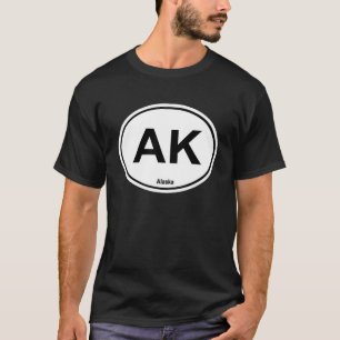 Camiseta Abreviação de AK Oval Bumper Sticker