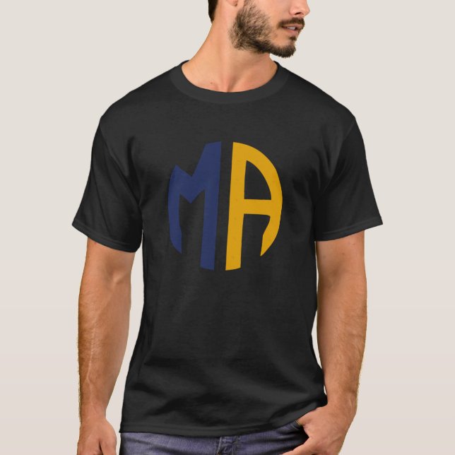 Camiseta Abreviação de Massachusetts State (Frente)