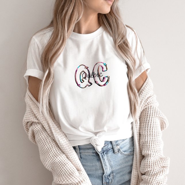 Camiseta Abreviação de T-shirt QC - Québec (Criador carregado)