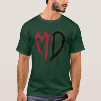Camiseta Abreviação do Estado de Maryland
