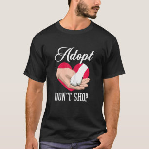 Camiseta Abrigo de Resgate de Animais Adote Não Compre Cães