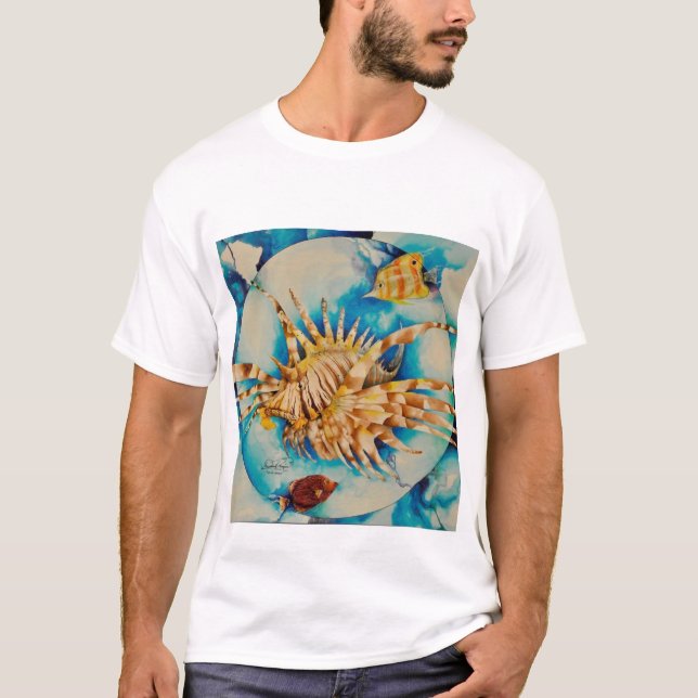 Camiseta Abrigo dos peixes, t-shirt (Frente)