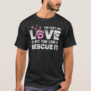 Camiseta Abrigo para animais Não se pode Comprar amor, vo