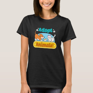 Camiseta Abrigos Animais Salvando Gatos Cães Salvamento Bas