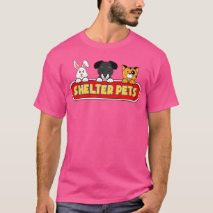 Camiseta Abrigos Para Gatos De Cão E Resgates Animais Adopt
