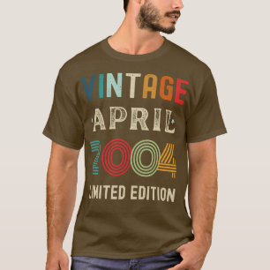 Camiseta Abril Aniversário Presente 39