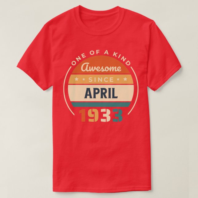 Camiseta Abril de 1933 (Frente do Design)