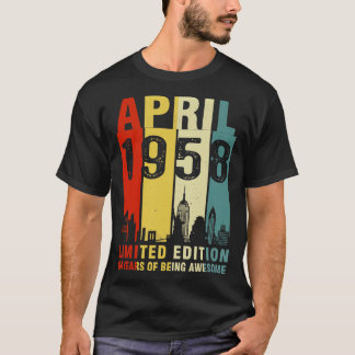 Camiseta Abril De 1958 Edição Limitada, 64 Anos De Aweso