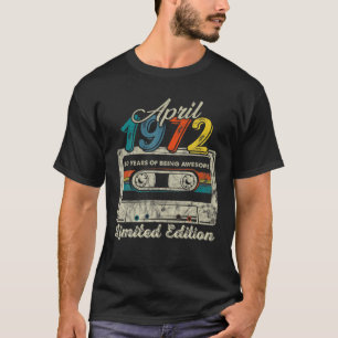 Camiseta Abril De 1972 Edição Limitada 50ª Cassete De Anive
