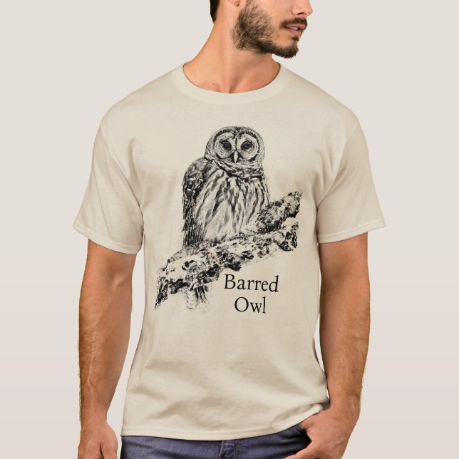 Camiseta Abril de 2024 - Sr. Owl - Cinza (Frente)