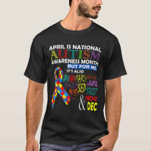 Camiseta Abril é Mês de Consciência do Autismo Nacional