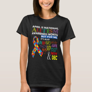 Camiseta Abril é Mês de Consciência do Autismo Nacional