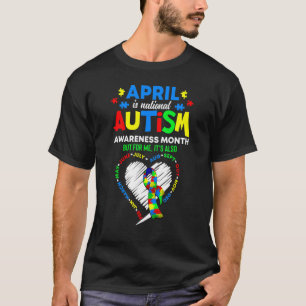 Camiseta Abril É Mês De Conscientização Do Autismo Homens M