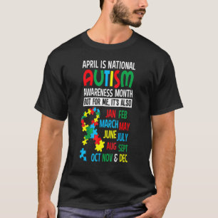 Camiseta Abril É Mês Nacional de Conscientização do Autismo
