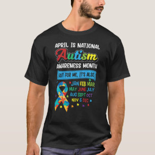 Camiseta Abril É Mês Nacional de Conscientização do Autismo