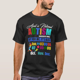 Camiseta Abril É Mês Nacional de Conscientização do Autismo