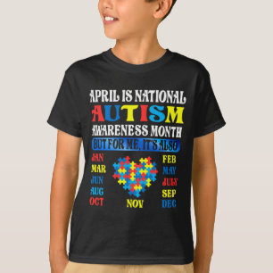 Camiseta Abril é o Mês Nacional de Conscientização do Autis