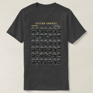 Camiseta Abrir Cordas De Violão Na Frente E Nas Trás