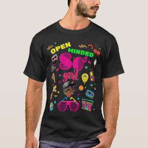 Camiseta Abrir Meninas anos 80 Cutes Legal Retroativas Para