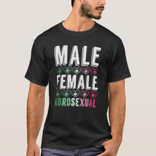 Camiseta Abrosexualidade Sinalizador Queer Pride Lgbt Mascu