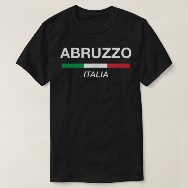 Camiseta Abruzzo Itália Name Family Reunion T Italy Flag (Frente do Design)