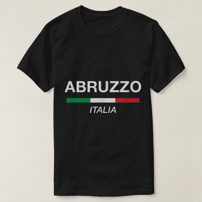 Camiseta Abruzzo Itália Nome Família Reunião Itália Sinaliz (Frente do Design)