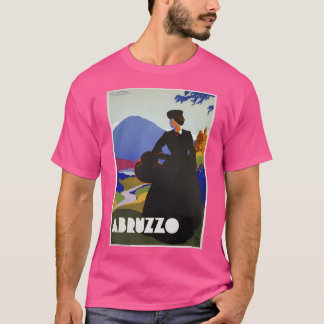Camiseta Abruzzo Itália Restaurou o Vintage Viagem italiano