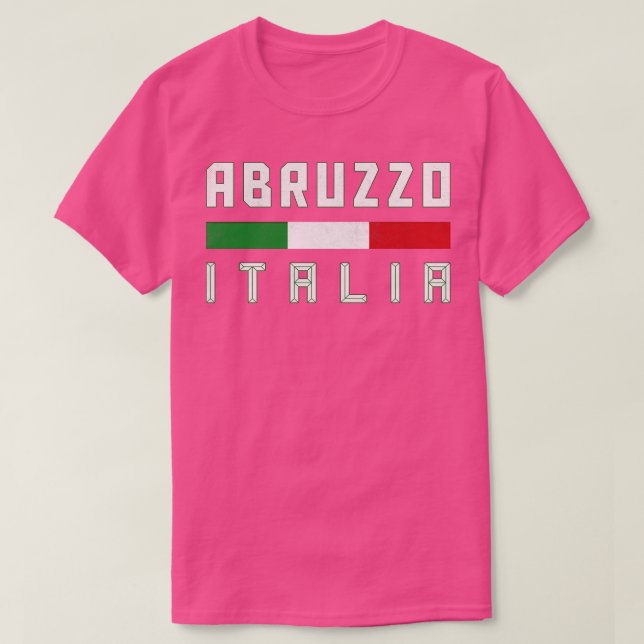 Camiseta Abruzzo Itália Tipografia Design (Frente do Design)