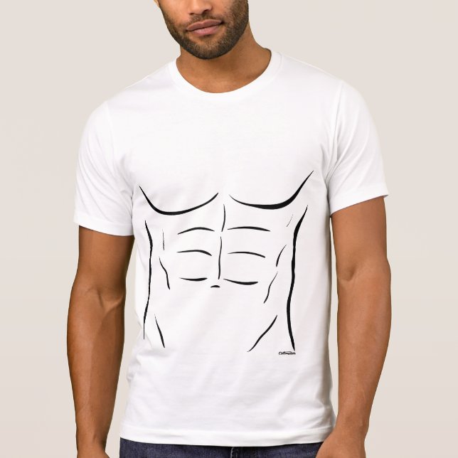 Camiseta Abs de Seis Embalagens (Frente)