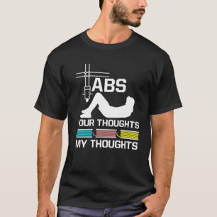 Camiseta ABS Seus Pensamentos Minha Impressora 3D Nerd