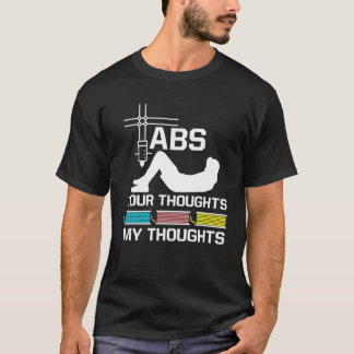 Camiseta ABS Seus Pensamentos Minha Impressora 3D Nerd