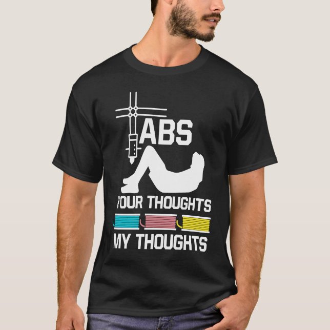 Camiseta ABS seus pensamentos minha impressora 3D nerd (Frente)