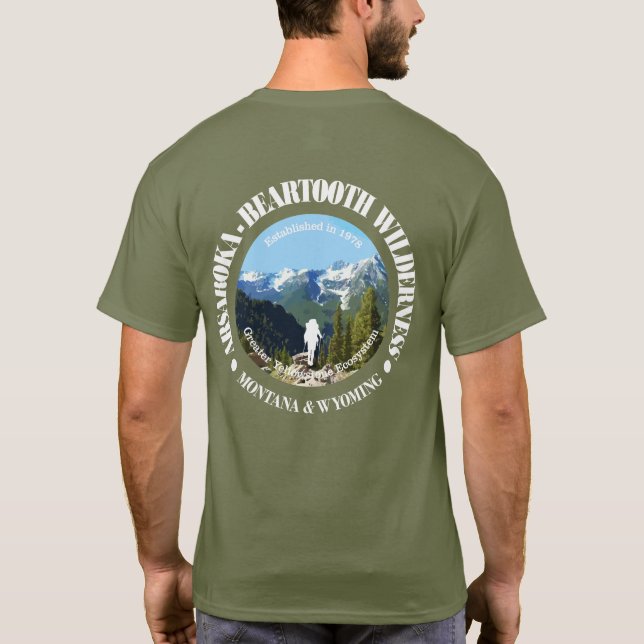 Camiseta Absaroka-Beartooth Wilderness (Verso)