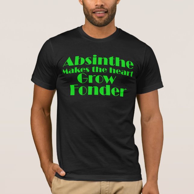Camiseta Absinthe faz o coração crescer mais carinho (Frente)