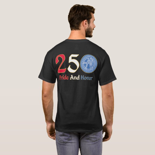 Camiseta Absolüt Nürv 250 Years of America Special Edition (Parte Traseira Completa)