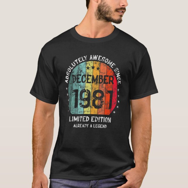 Camiseta Absolutamente Incrível Desde Dezembro De 1981 Home (Frente)