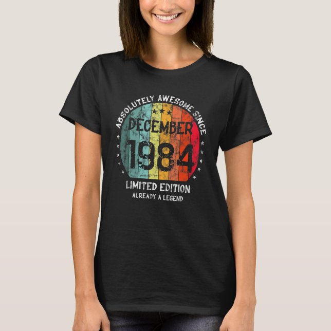 Camiseta Absolutamente Incrível Desde Dezembro De 1984 Home (Frente)
