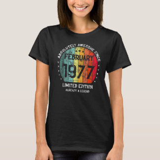 Camiseta Absolutamente Incrível Desde Fevereiro De 1977 Hom