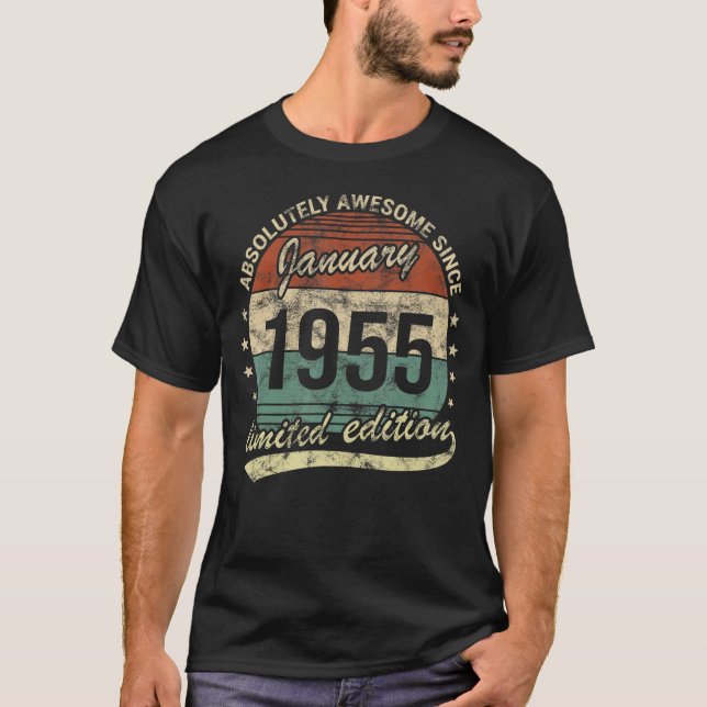 Camiseta Absolutamente Incrível Desde Janeiro De 1955, Home (Frente)