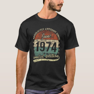 Camiseta Absolutamente Incrível Desde Junho De 1974 Homem M
