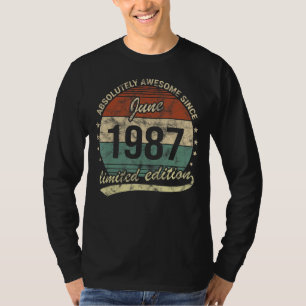 Camiseta Absolutamente Incrível Desde Junho De 1987 Homem M