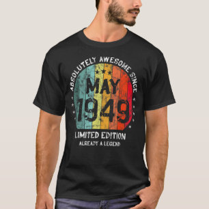 Camiseta Absolutamente Incrível Desde Maio De 1949 Homem Mu