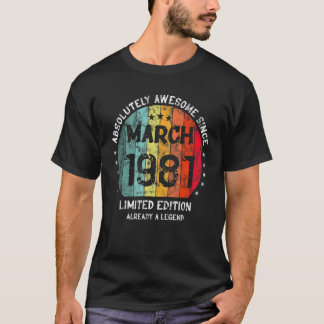 Camiseta Absolutamente Incrível Desde Março De 1981 Homem M